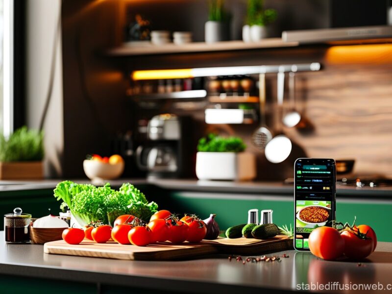 dinner recipes on a kitchen countertop