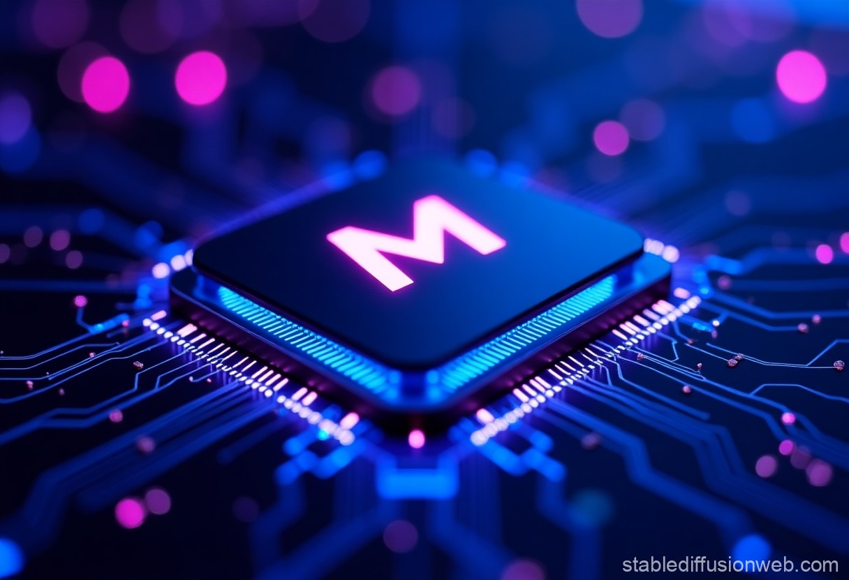 Meta's custom AI accelerator chip designed for power-efficient AI tasks.